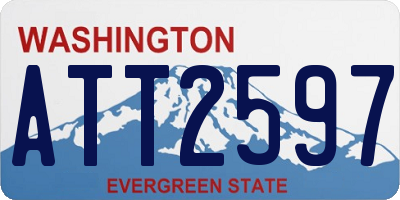 WA license plate ATT2597