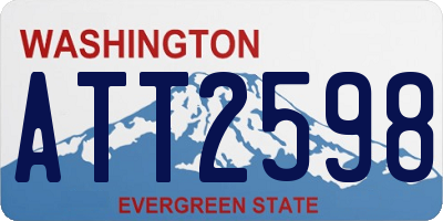 WA license plate ATT2598