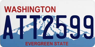 WA license plate ATT2599