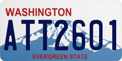 WA license plate ATT2601