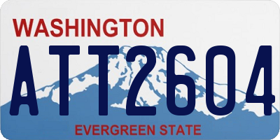 WA license plate ATT2604