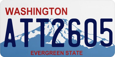 WA license plate ATT2605