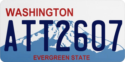 WA license plate ATT2607