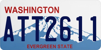 WA license plate ATT2611