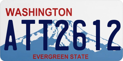 WA license plate ATT2612