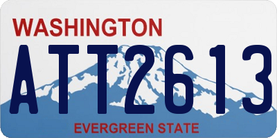 WA license plate ATT2613