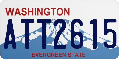 WA license plate ATT2615