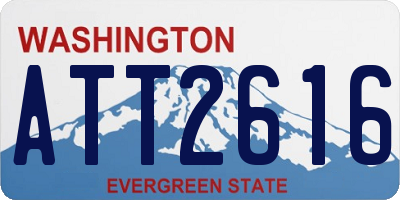 WA license plate ATT2616
