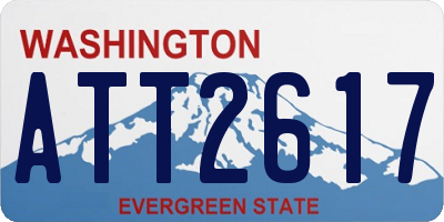 WA license plate ATT2617