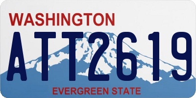 WA license plate ATT2619