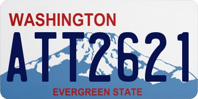 WA license plate ATT2621