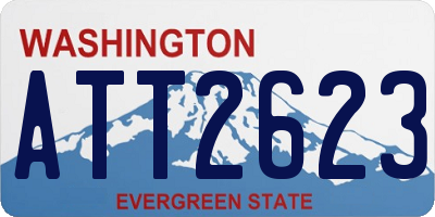 WA license plate ATT2623