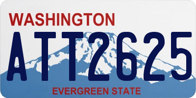 WA license plate ATT2625