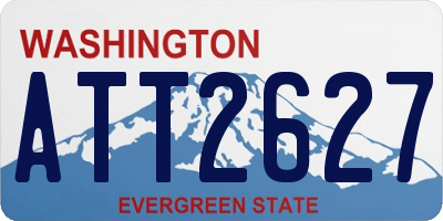 WA license plate ATT2627