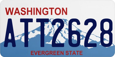 WA license plate ATT2628
