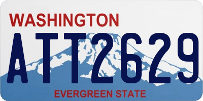 WA license plate ATT2629
