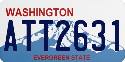 WA license plate ATT2631