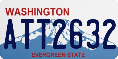 WA license plate ATT2632