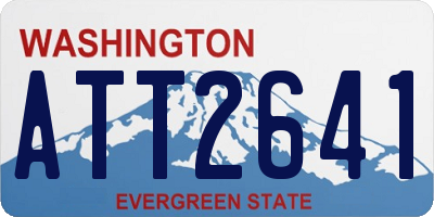 WA license plate ATT2641