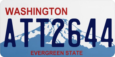 WA license plate ATT2644