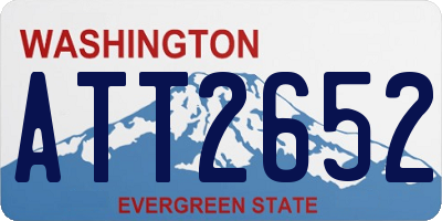 WA license plate ATT2652
