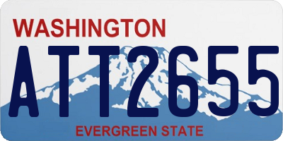 WA license plate ATT2655
