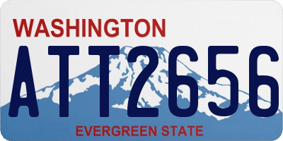 WA license plate ATT2656