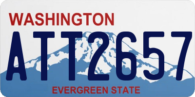 WA license plate ATT2657