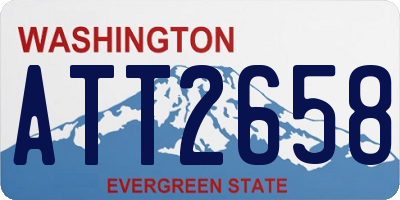 WA license plate ATT2658