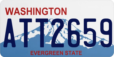 WA license plate ATT2659