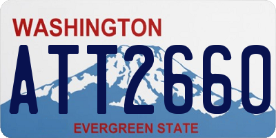 WA license plate ATT2660