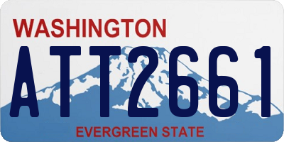 WA license plate ATT2661