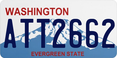 WA license plate ATT2662