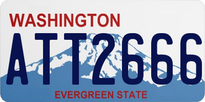 WA license plate ATT2666