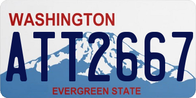 WA license plate ATT2667