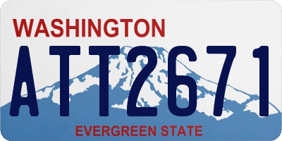 WA license plate ATT2671