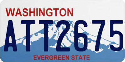WA license plate ATT2675