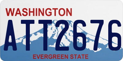 WA license plate ATT2676