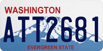 WA license plate ATT2681