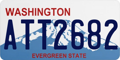 WA license plate ATT2682