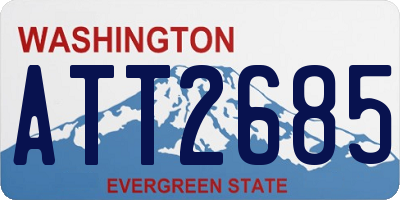 WA license plate ATT2685