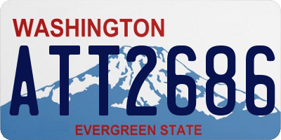 WA license plate ATT2686