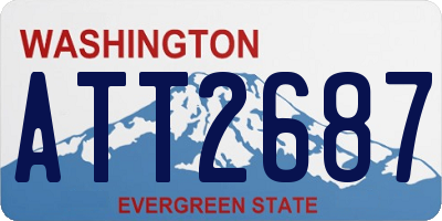 WA license plate ATT2687