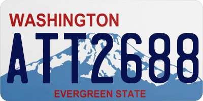 WA license plate ATT2688