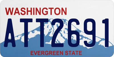 WA license plate ATT2691