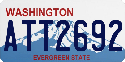 WA license plate ATT2692
