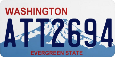 WA license plate ATT2694