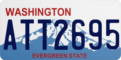 WA license plate ATT2695