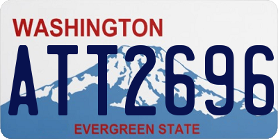 WA license plate ATT2696