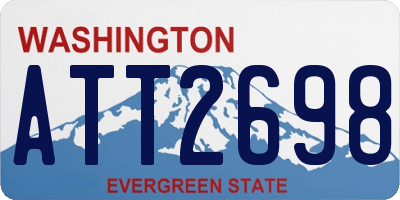 WA license plate ATT2698